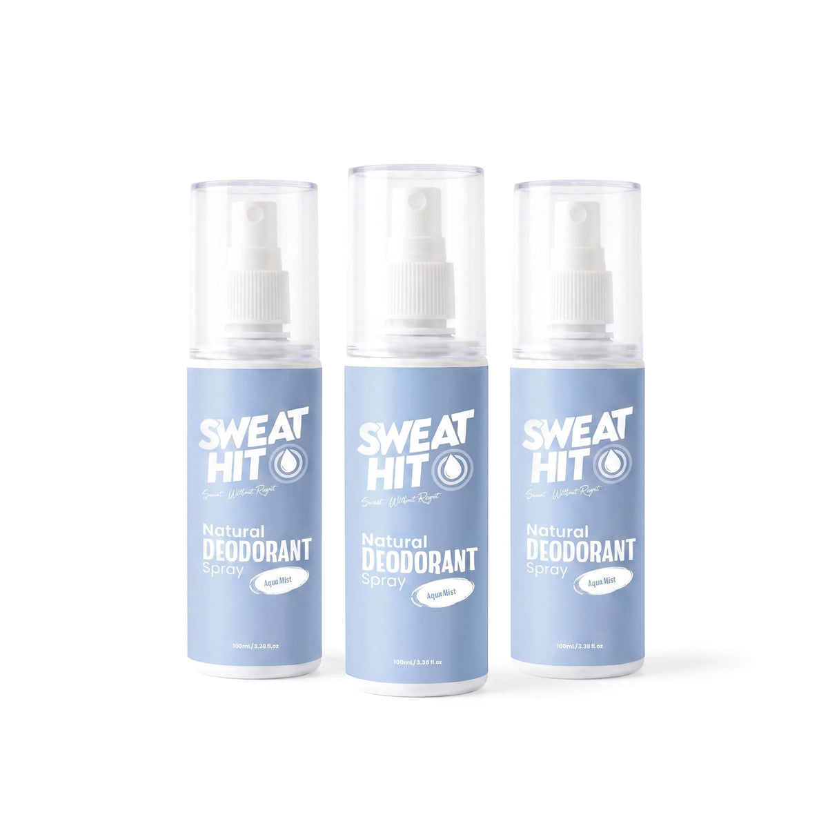 Natural Deodorant Spray (Aqua Mist) - Pack Of 3