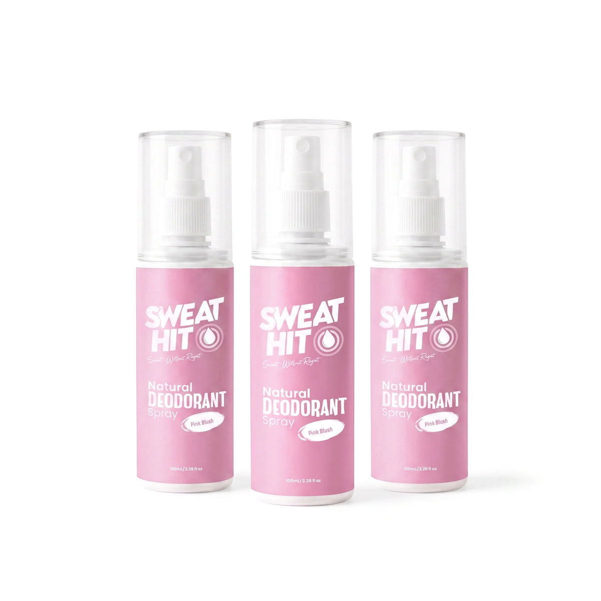 Natural Deodorant Spray (Pink Blush) - Pack of 3