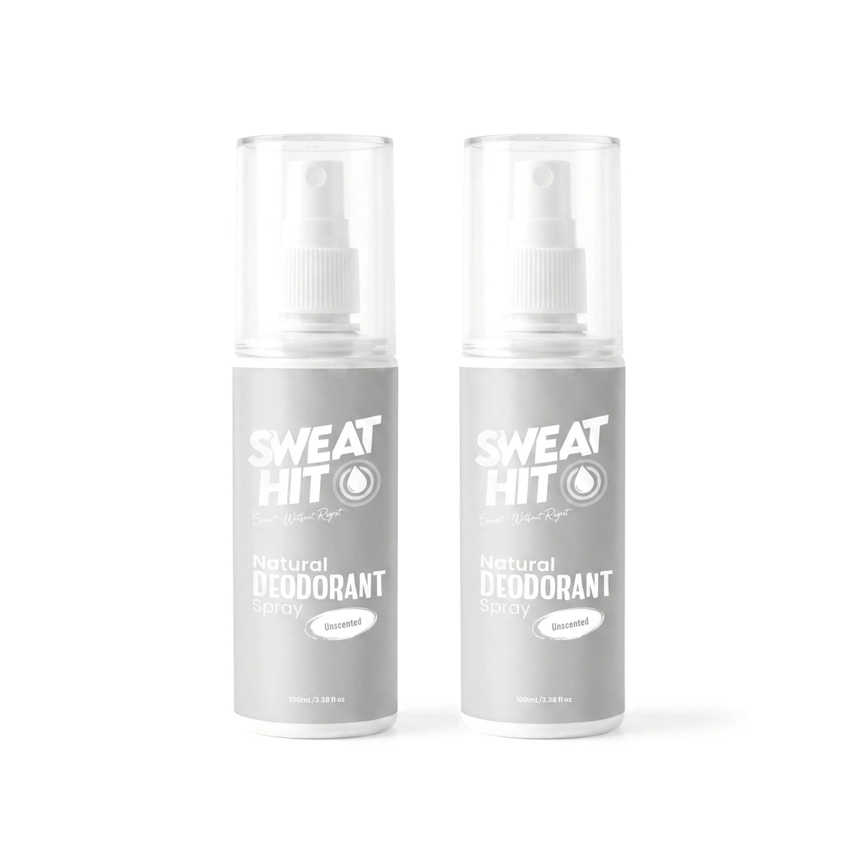 Natural Deodorant Spray (Unscented) - Pack Of 2